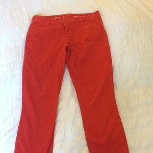 Skinny mini khakis by gap in red size 0